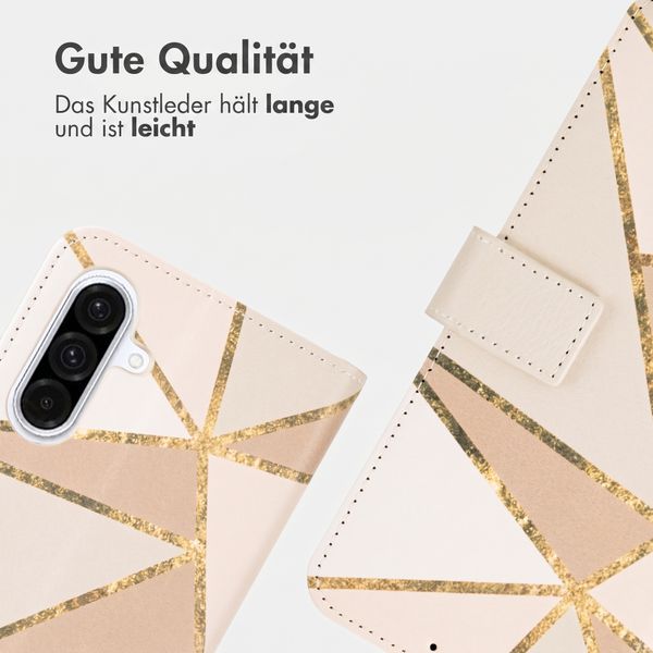 imoshion Design Klapphülle Samsung Galaxy A36 - Beige Graphic