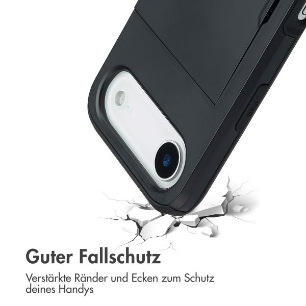 imoshion Backcover mit Kartenfach Apple iPhone Air - Schwarz