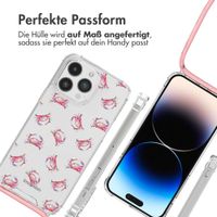 imoshion Design Hülle mit Band Apple iPhone 14 Pro Max - Crab Watercolor