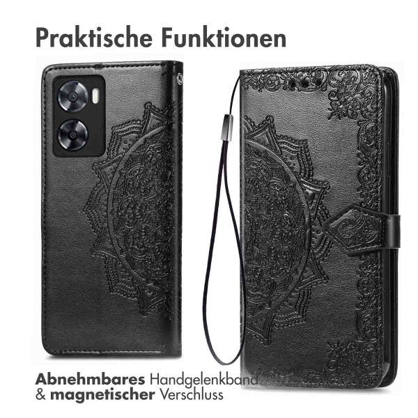 imoshion Mandala Klapphülle für das Oppo A57(s) - Schwarz