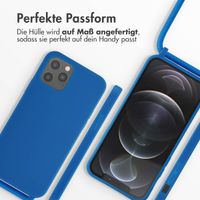 imoshion Silikonhülle mit Band für das iPhone 12 (Pro) - Blau