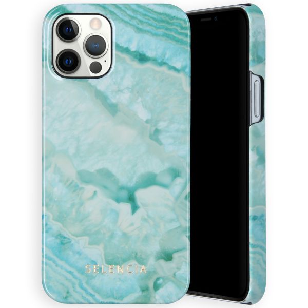 Selencia Maya Fashion Backcover für das iPhone 12 (Pro) - Agate Türkis