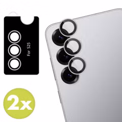 imoshion 2er-Pack Objektivschutz für Kamera für das Samsung Galaxy S25 - Silver Shadow