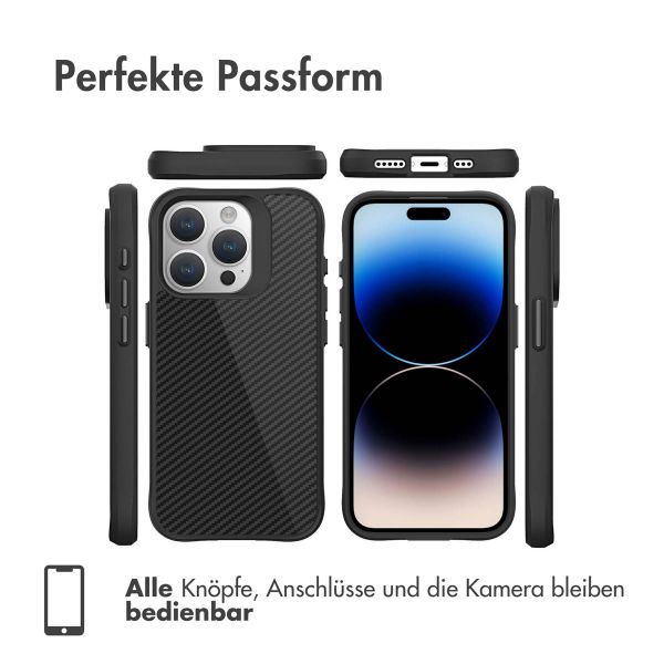 imoshion Rugged Hybrid Carbon Case Apple iPhone 15 Pro - Schwarz