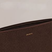 Selencia Teddy Laptop Hülle 15-16 Zoll - Laptop Sleeve - Choco Brown
