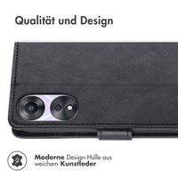 imoshion Luxuriöse Klapphülle für das Oppo A58 (4G) - Schwarz