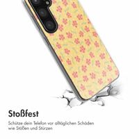 imoshion  Design Hülle für das Samsung Galaxy S25 - Sunny Yellow Petite Flowers