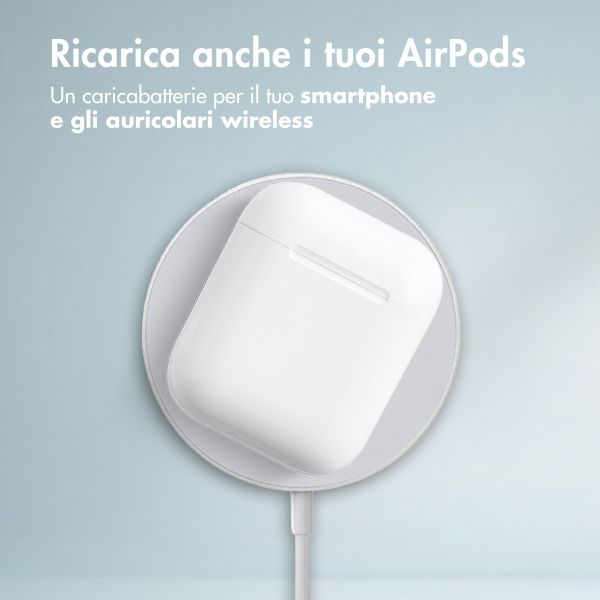 Accezz Wireless Charger USB-C - Drahtloses MagSafe und Qi2-Ladegerät - 1 Meter - Weiß
