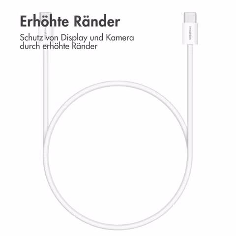 imoshion Braided USB-C-zu-USB-C-Kabel 60 W - 0,5 Meter - Weiß