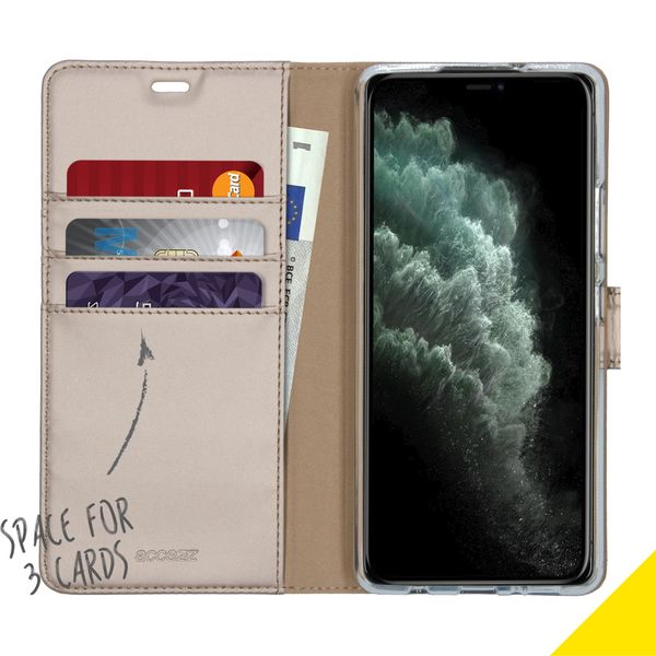 Accezz Wallet TPU Klapphülle Samsung Galaxy A42 - Gold