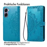imoshion Mandala Klapphülle Oppo A6x (4G/5G) - Türkis
