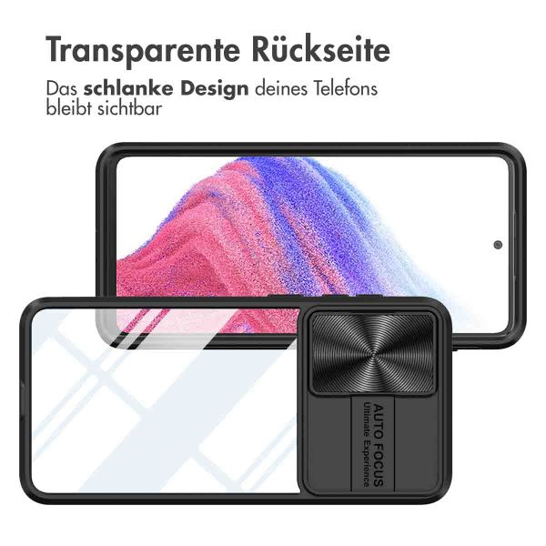 imoshion Back Cover mit Kameraschieber für das Samsung Galaxy A53 - Schwarz