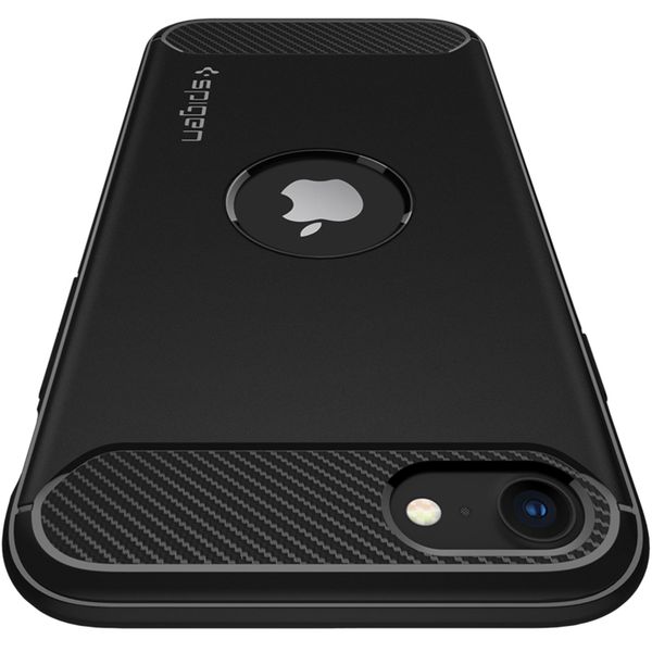 Spigen Rugged Armor Case für Apple iPhone SE (2022 / 2020) - Schwarz
