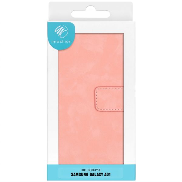 imoshion Luxuriöse Klapphülle Rosa für Samsung Galaxy A01