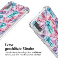 imoshion Design Hülle mit Band Samsung Galaxy A50 - Jellyfish Watercolor