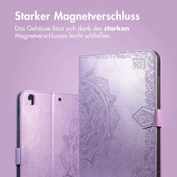 imoshion Mandala Klapphülle Apple iPad 9 (2021) 10.2 Zoll / iPad 8 (2020) 10.2 Zoll / iPad 7 (2019) 10.2 Zoll - Lila / Lilac