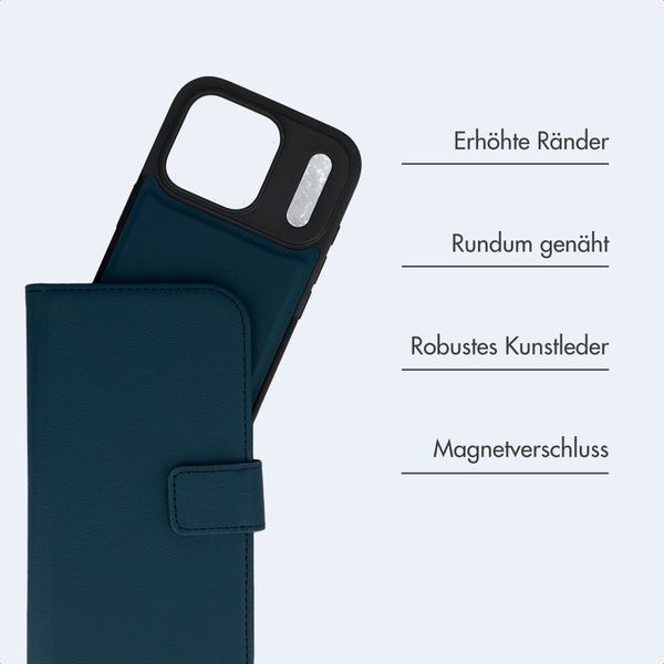 imoshion Herausnehmbare 2-in-1 Luxus-Bookcase Apple iPhone 17 Pro - Blau