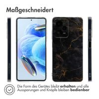 imoshion Design Hülle Xiaomi Redmi Note 12 Pro (5G) - Black Marble