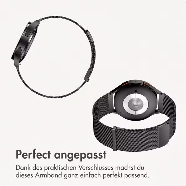 imoshion Mailändische Magnetarmband -   Universelle 22 mm Anschluss - Schwarz