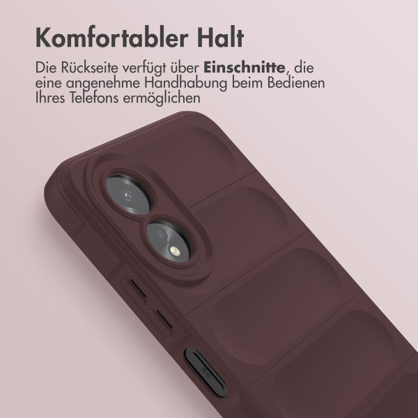 imoshion EasyGrip Back Cover für das Oppo A18 / Oppo A38 - Aubergine