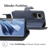 imoshion Luxuriöse Klapphülle für das Oppo Reno 10 / 10 Pro - Dunkelblau