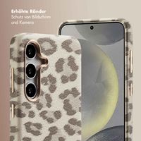 Selencia Sabi Backcover Leopardenmuster mit MagSafe Samsung Galaxy S24 - Soft Ivory