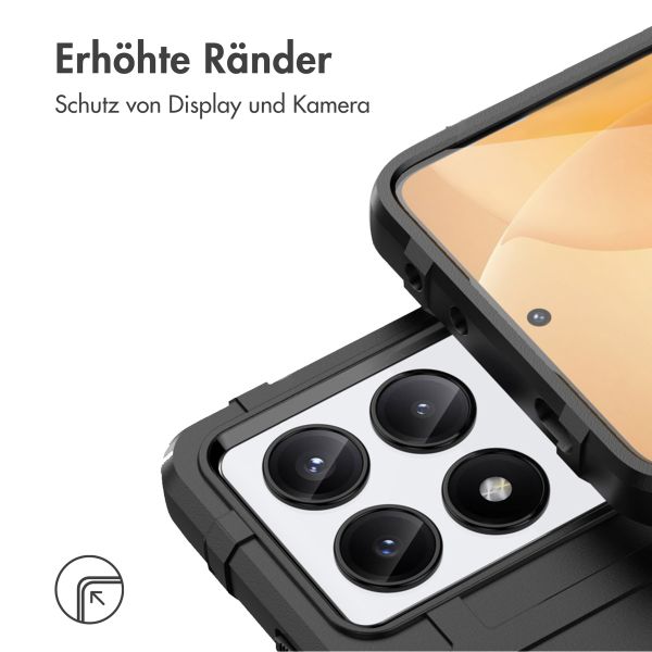 imoshion Rugged Shield Backcover für das Xiaomi Poco X6 Pro - Schwarz