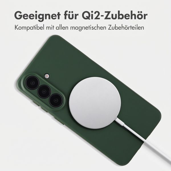 Accezz Grip Backcover mit MagSafe Samsung Galaxy S26 - Dunkelgrün