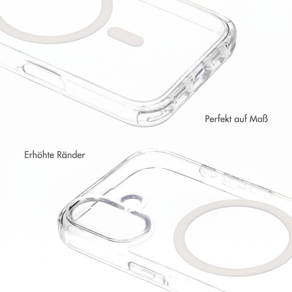 Selencia Rivièra MagSafe Backcover mit abnehmbarem Haken Apple iPhone 16 - Transparent