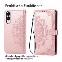 imoshion Mandala Klapphülle Samsung Galaxy S25 Edge - Rosé gold