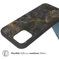 imoshion Design Hülle für das iPhone 12 (Pro) - Black Marble