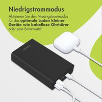 imoshion Ultra Series Aluminium | Powerbank 20.000 mAh - Schnellladen bis 33W - Schwarz