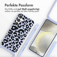 imoshion SilikonHülle design mit Band Samsung Galaxy S24 - Animal Lila