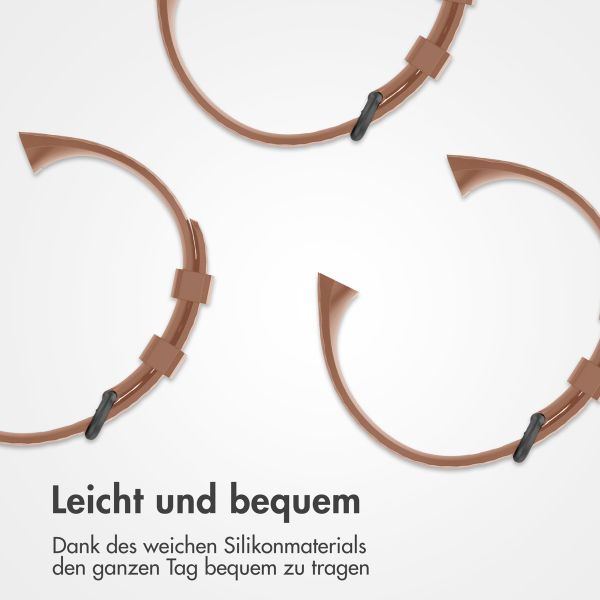 imoshion Silikonband für das  Fitbit Charge 3 / 4 - Braun
