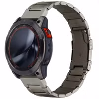 Accezz Mattes Titanstahlarmband -   Garmin 26 mm Anschluss - Titanium