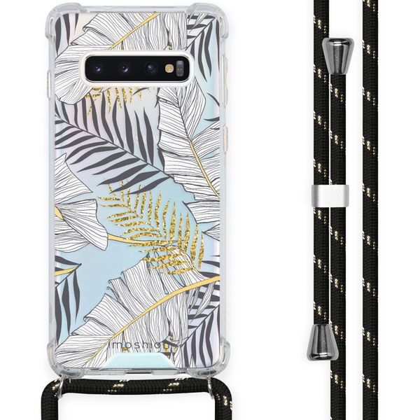 imoshion Design Hülle mit Band für das Samsung Galaxy S10 - Glamour Botanic