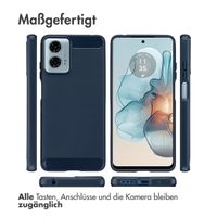 imoshion Brushed Back Cover für das Motorola Moto G04 / G24 - Dunkelblau