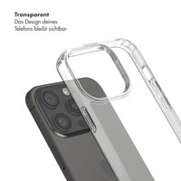 Selencia Backcover mit abnehmbaren Haken Apple iPhone 15 Pro - Transparent
