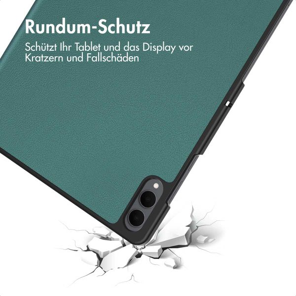 imoshion Trifold Klapphülle Samsung Galaxy Tab S11 Ultra - Dunkelgrün