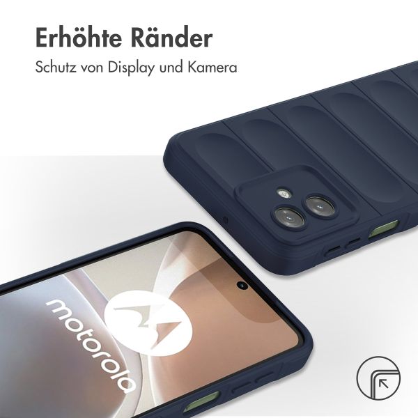 imoshion EasyGrip Back Cover für das Motorola Moto G54 - Dunkelblau