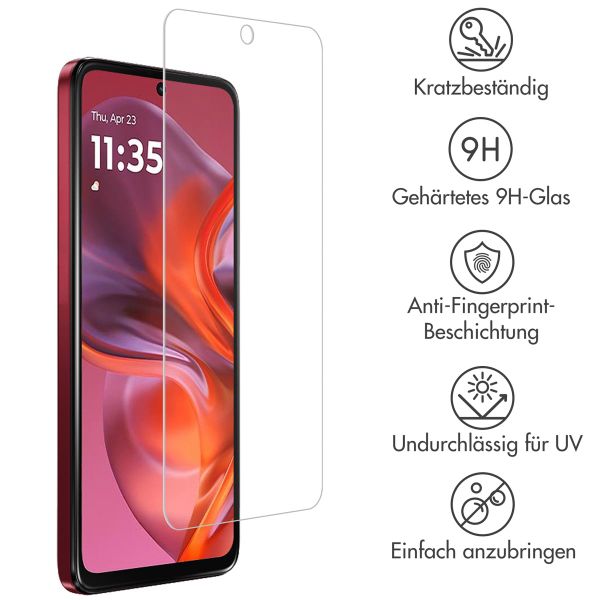 Accezz Gehärtetes Glas Screenprotector für das Motorola Moto G05 / Moto E15