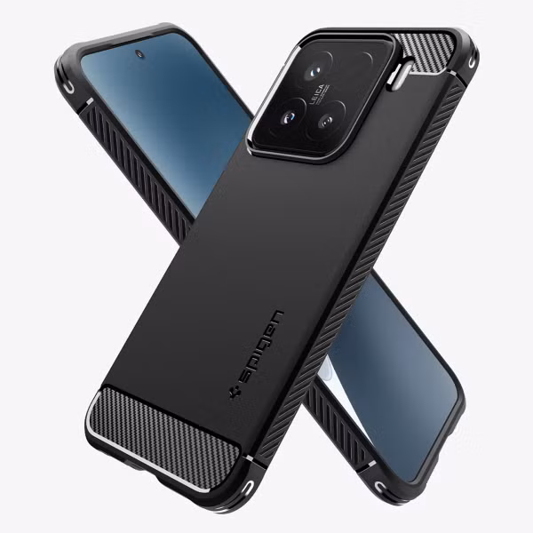 Spigen Schwarzes Rugged Armor Case Xiaomi 15 - Matte Black