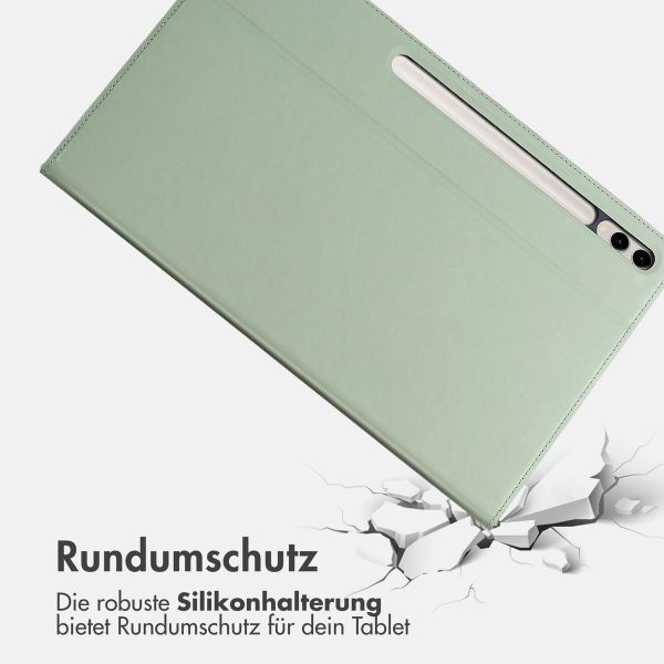 Accezz Classic Klapphülle Samsung Galaxy Tab S10 Plus / Tab S9 FE Plus / Tab S9 Plus - Grün