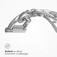 Selencia Chain Armband -   Universelle 18 mm Anschluss - Silber