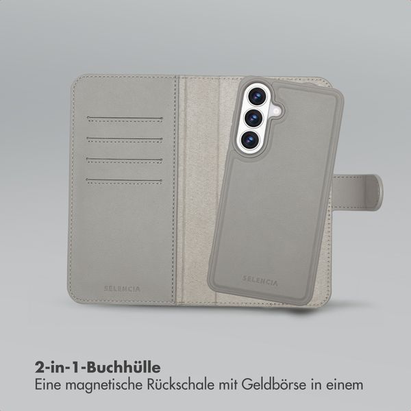Selencia Olyn Abnehmbare Bookcase mit MagSafe Samsung Galaxy S26 Plus - Grau