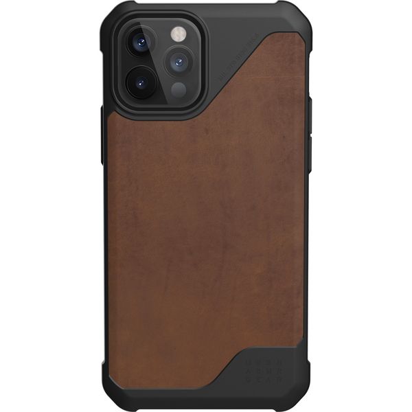 UAG Back Cover Metropolis LT iPhone 12 (Pro) - Leather Brown