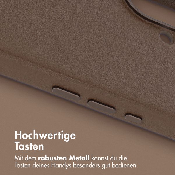 Accezz MagSafe Leather Backcover Apple iPhone 16 - Kaffeebraun