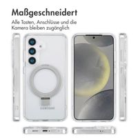 Accezz Ring Stand Backcover mit MagSafe für das Samsung Galaxy S25 - Transparent