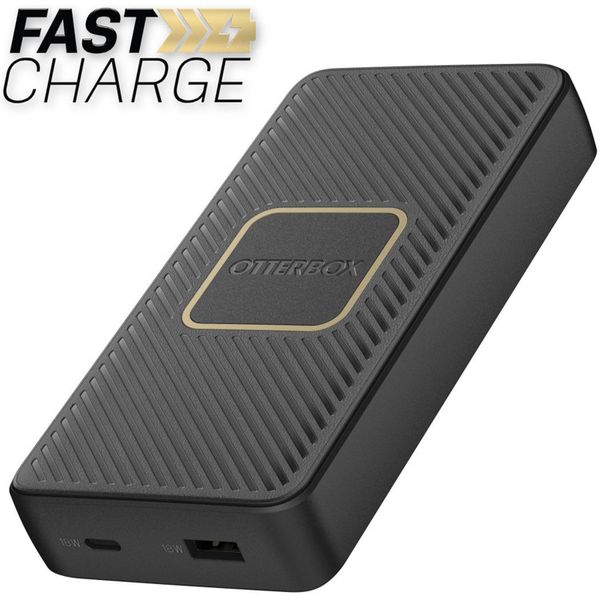 OtterBox ﻿Powerbank USB-C - 15.000 mAh - Kabelloses Aufladen - Power Delivery - Schwarz