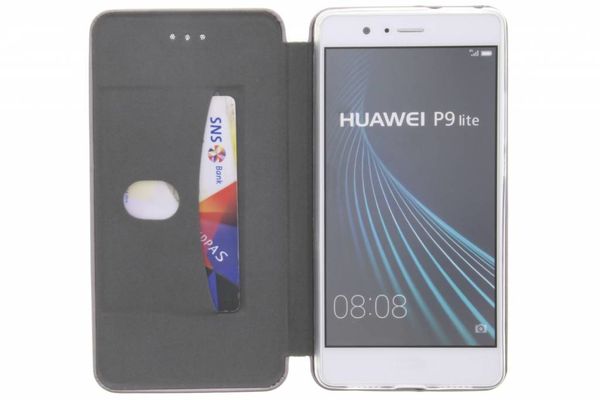 Schlankes Klapphülle Schwarz Huawei P9 lite